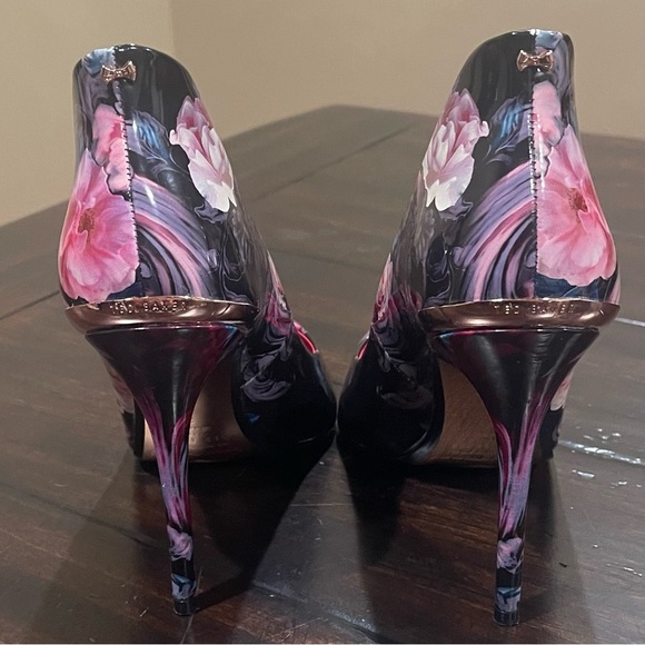 Ted Baker Forget Me Not Floral High Heels - Picture 4 of 8